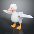 Modern Duck Cartoon Duck Animation Duck 3d model