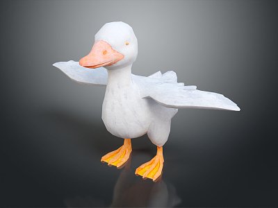 Modern Duck Cartoon Duck Animation Duck 3d model