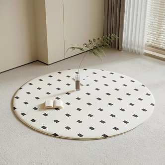 Round carpet 3d model