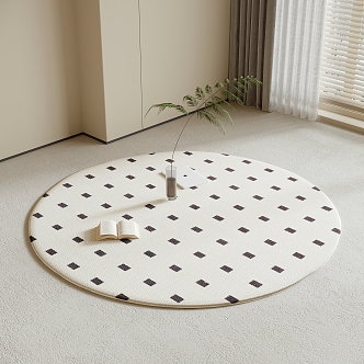 Round carpet 3d model