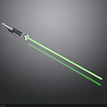 Green Laser Pointer Tool Emitting Visible Bright Green Laser Beam