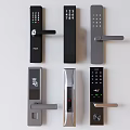 Various Smart Door Locks With Digital Keypad And Fingerprint Scanner Designs