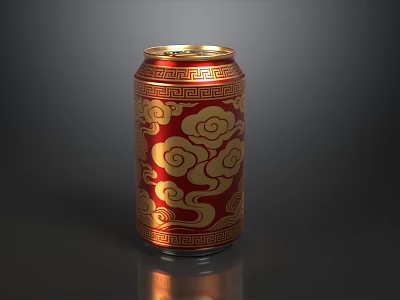 Elegant New Chinese Style Sofa And Tea Table Set With Exquisite Golden Auspicious Cloud Patterns 3d model