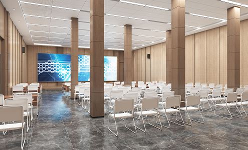 Modern Conference Room 3d model