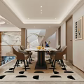 Modern Entertainment Room With Gym Equipment Home Theater And Kids Teepee
