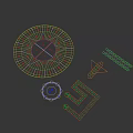 Interactive Play Area Featuring Spinning Wheel Maze Track Puzzle Pieces And Button Toy