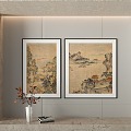 New Chinese Decorative Painting 3d model