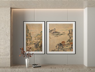 New Chinese Decorative Painting 3d model