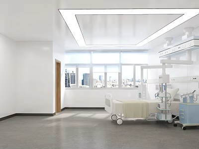 Hospital ICU Ward 3d model