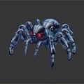 Robot Spider Robot Mecha Spider Science Fiction Spider Mechanical Spider Battery Spider Tower Defense 3d model
