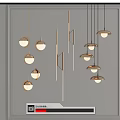 Modern Pendant Lights With Various Shapes And Metallic Finish For Interior Decoration