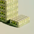 Stacked Green Beverage Packs With Honeycomb Pattern 24 Bottles 330ml Each Pure Leaf