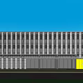 Modern Industrial Factory Building Multi-storey Factory Building Modern Factory Building Square Factory Building Multi-storey Office 3d model