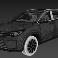 Modern Black SUV Featuring Sleek Body Design Alloy Wheels And LED Headlights 3d model