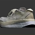 White Modern Lifestyle Sneakers With Breathable Mesh Upper And Lightweight Sole
