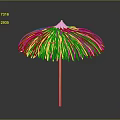 Natural Straw Outdoor Umbrella Furniture with Wooden Pole and Classic Design
