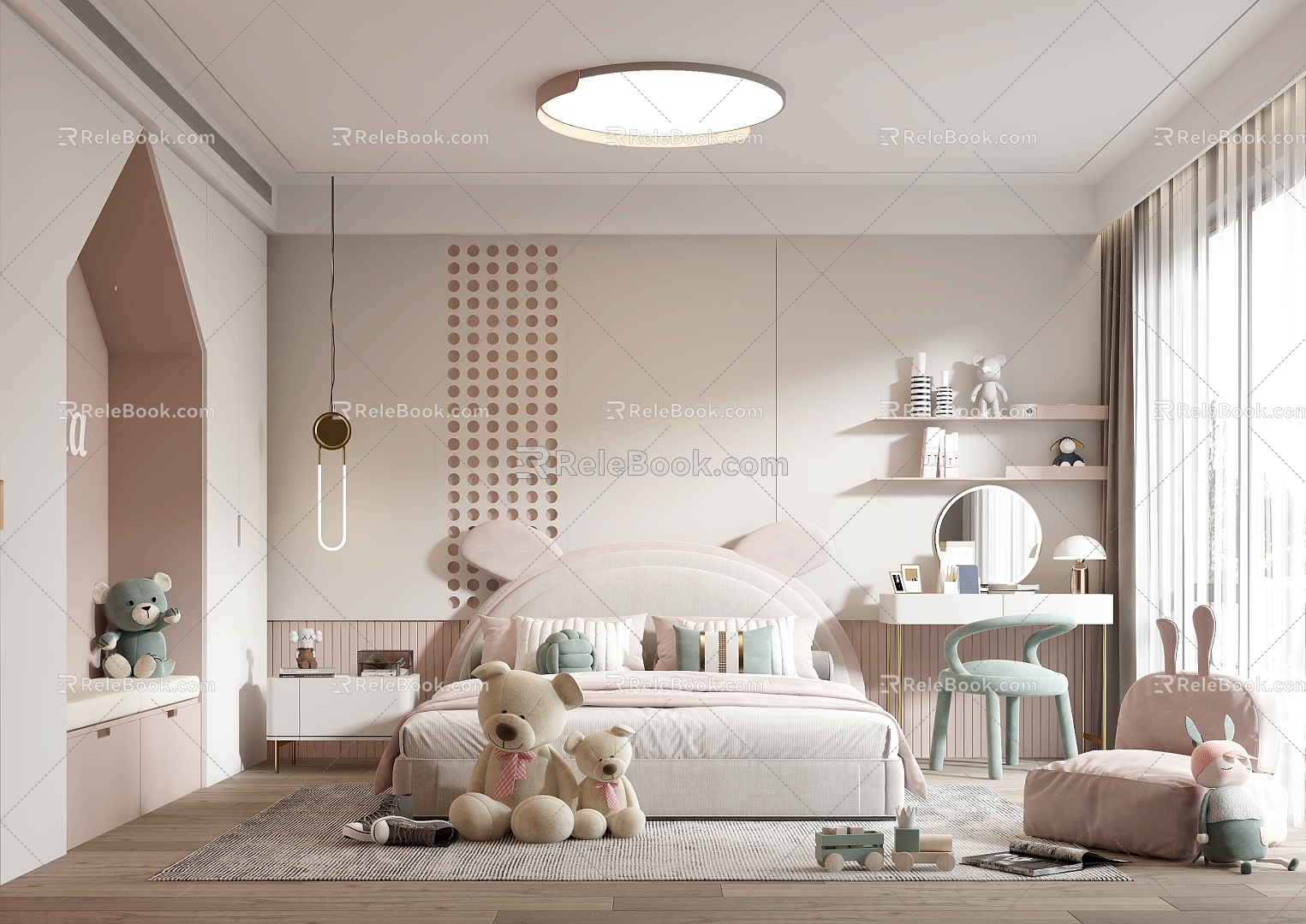 Modern Children's Room 3d model