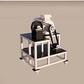 Heavy Duty Industrial Equipment with Electric Motor on Mobile Metal Stand and Components