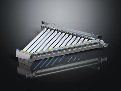 Sturdy Metal Hardware Tools With Parallel Bars And Yellow Industrial Components Design 3d model