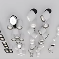 Modern Indoor Downlights And Spotlights With Various White Designs For Lighting
