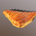 Freshly Baked Golden Flaky Croissant With Crispy Layers And Buttery Taste