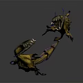 Intricate Mythical Dragon Sculpture Carving With Golden Purple Accents Dynamic Claws And Shiny Texture