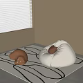 Modern Lazy Sofa 3d model