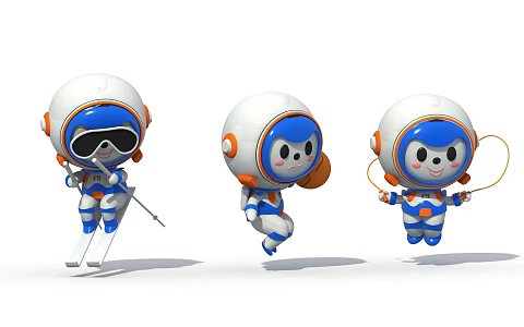 IP Figures Spaceman 3d model