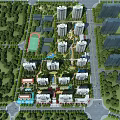 High Quality Residential Community Garden Landscape Planning With Lush Green Spaces And Complete Supporting Facilities