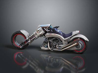 Motorcycle two-wheeled motorcycle off-road motorcycle road race motorcycle motor vehicle transport 3d model