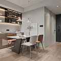Modern Apartment Living Room With White Sofa Round Coffee Table TV And Window Curtains