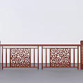 3D Model of Guardrail 3d model