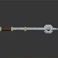 Hammer Warhammer Cartoon Hammer Magic Hammer Thor's Hammer Ancient Weapons Cold Weapons Medieval Items 3d model