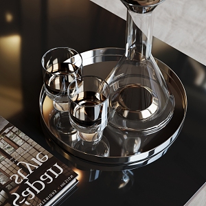 Modern Wine Glass 3d model