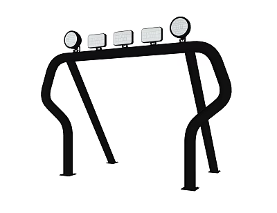 Car gantry pickup truck light frame car searchlight car trunk anti-roll frame car decoration car modification parts 3d model