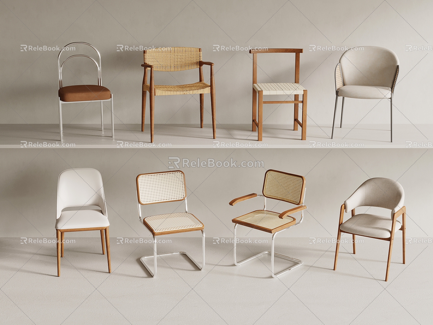 Quiet Wind Dining Chair 3d model