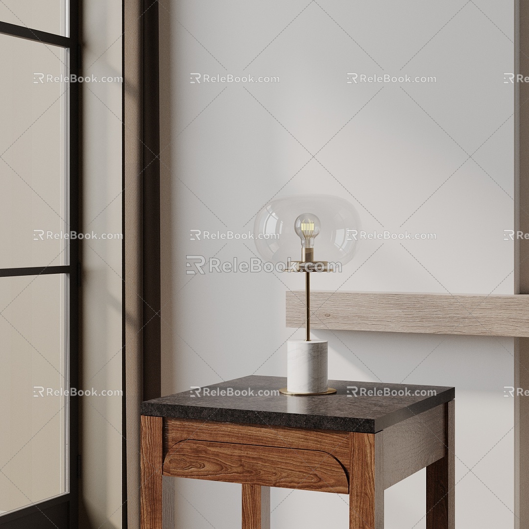 Modern table lamp 3d model