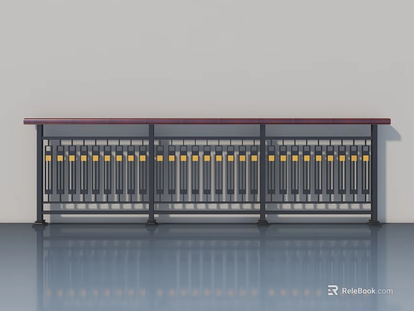 Modern Swing Door Design for Home Interior with Durable Frame and Smooth Operation 3d model