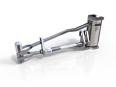 Industrial Metal Mechanical Arm With Adjustable Components And Flexible Joints 3d model