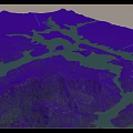 Aerial Planning of Mountainous Terrain With Water Bodies and Green Landscape