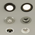 Modern Recessed Downlights And Spotlights With Various Metal Finishes And Stylish Designs