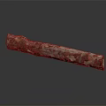 Rustic Wooden Stone Log With Natural Textured Surface And Smooth Dark Background Reflection