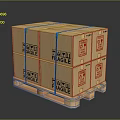 Container cargo box cargo box bag leather box leather box container realistic 3d model