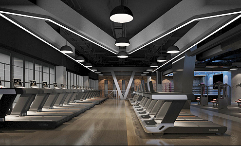 Modern Gym 3d model