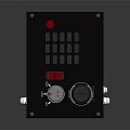 Headphone Speaker With Black Design Control Buttons Knobs And Audio Interface