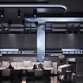 Modern KTV Interior Design Featuring Large Screen TV Sofa Decorative Painting And Ambient Lighting