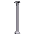 Classical Architectural Column with Decorative Capital Fluted Shaft and Base Design