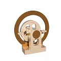 Industrial Equipment Mechanical Gear Wheel Mechanism Featuring Base And Metal Structure Components