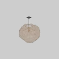 Stylish Modern Gold Textured Spherical Chandelier with Artistic Metal Frame and Transparent Design