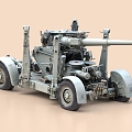 Anti-aircraft gun Anti-aircraft gun Artillery Mountain gun Mortar Rocket gun Weapon Artillery Anti-tank gun 3d model